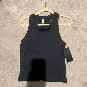 90 Degree By Reflex Black Ribbed Tank Top
